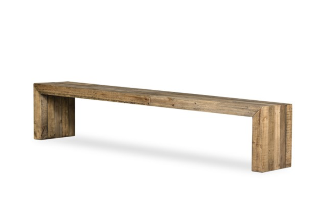 RUSKIN BENCH-RUSTIC NATURAL