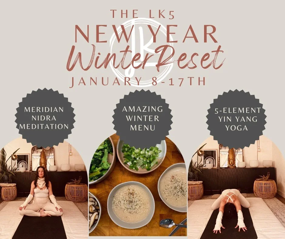 The LK5 Winter Reset begins Jan 8 th!!!❄️❄️❄️❄️❄️❄️❄️❄️❄️❄️❄️❄️❄️

Winter is the season for listening.

Each year, as the light softens and the body naturally turns inward, I return to the same question I ask my patients, my students&hellip; and myse