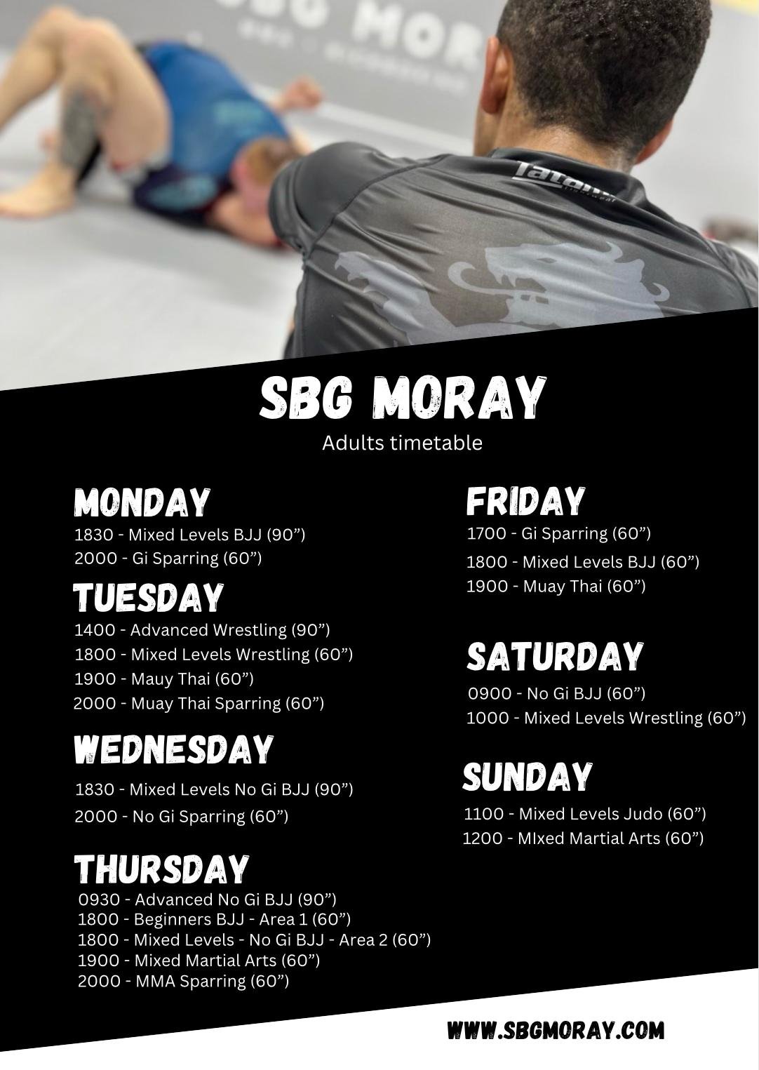 Timetables — SBG Moray