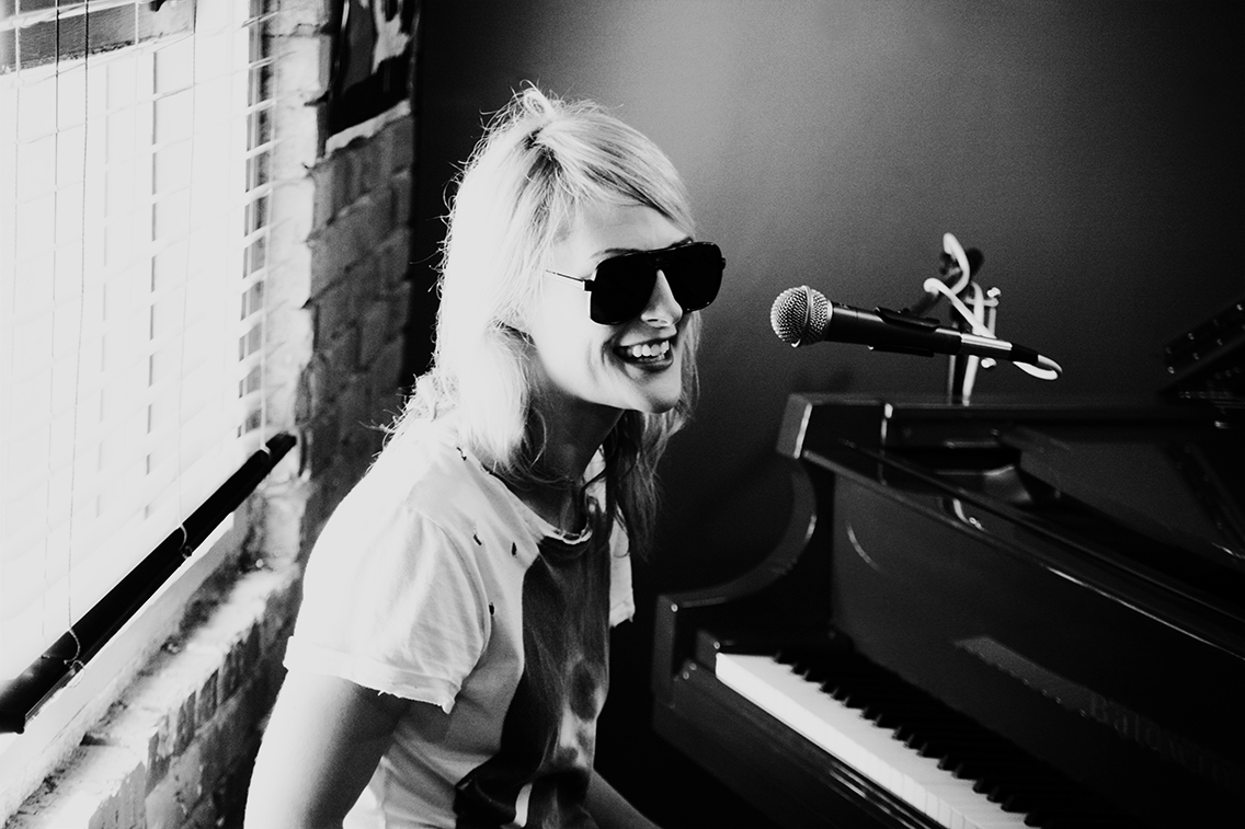  Emily Haines of Metric for Gibson Guitar. Seattle, WA  