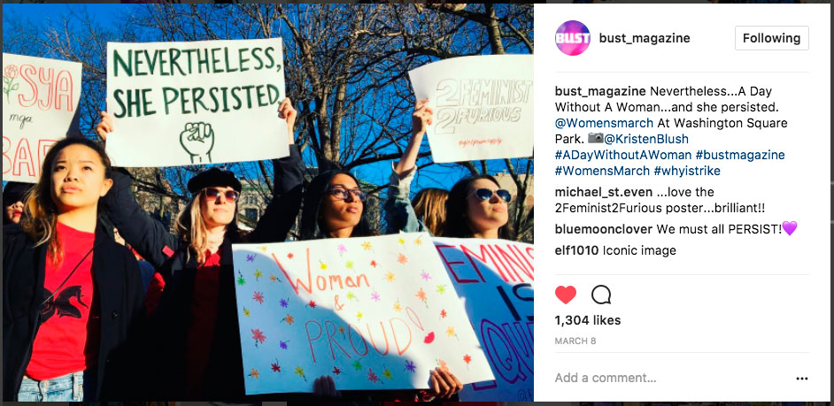 International Women's Day for BUST Magazine. New York, NY, 2017