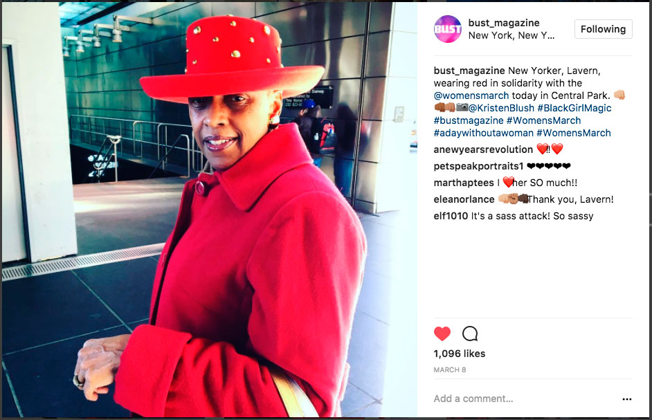 International Women's Day "Wear Red" for BUST Magazine. New York, NY, 2017