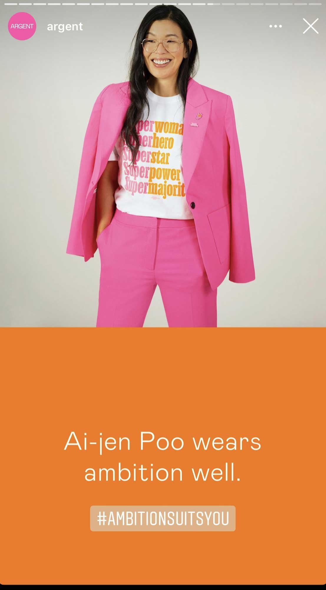  Ai-jen Poo for “Ambition Suits You” campaign for Argent, Chicago, IL 