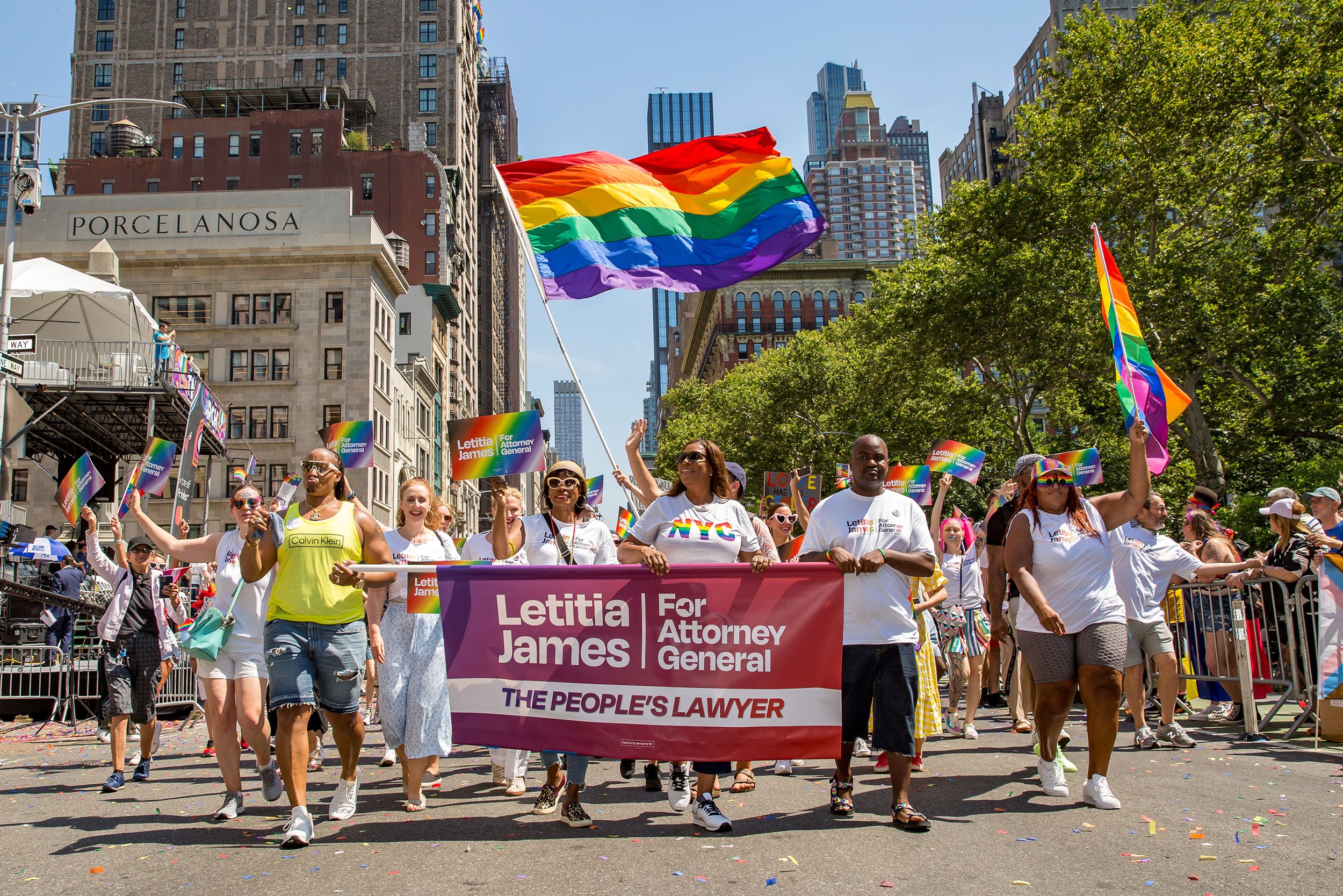  Attorney General Tish James joins PRIDE, photographed on official assignment for James For New York, 2022, New York, NY 