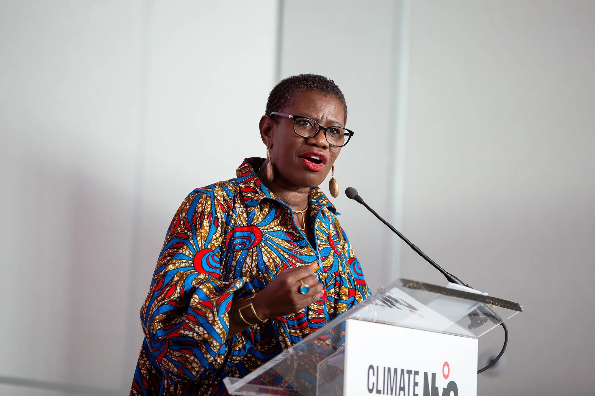 Mayor of Freetown, Yvonne Aki-Sawyerr, of C40 Cities, attends Climate Week, New York, NY