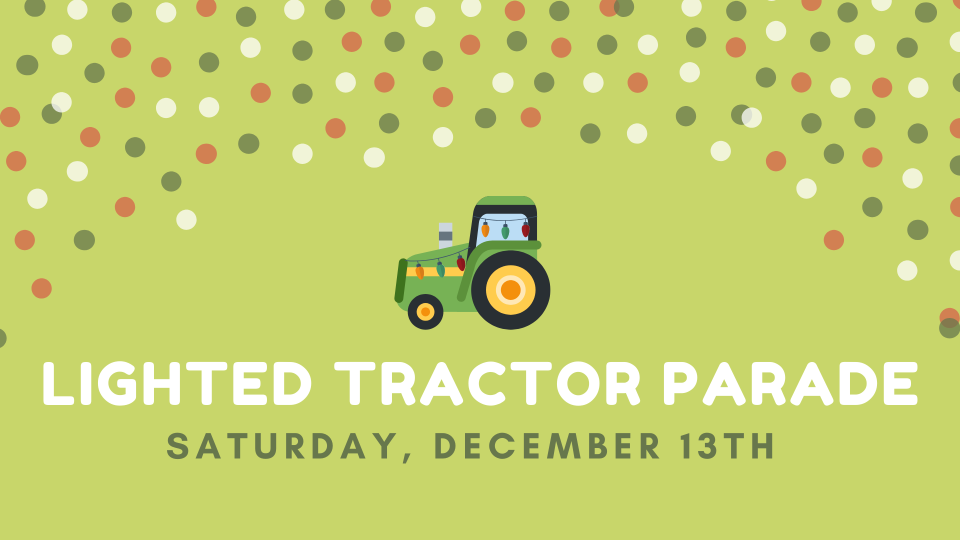 Lighted Tractor Parade Float