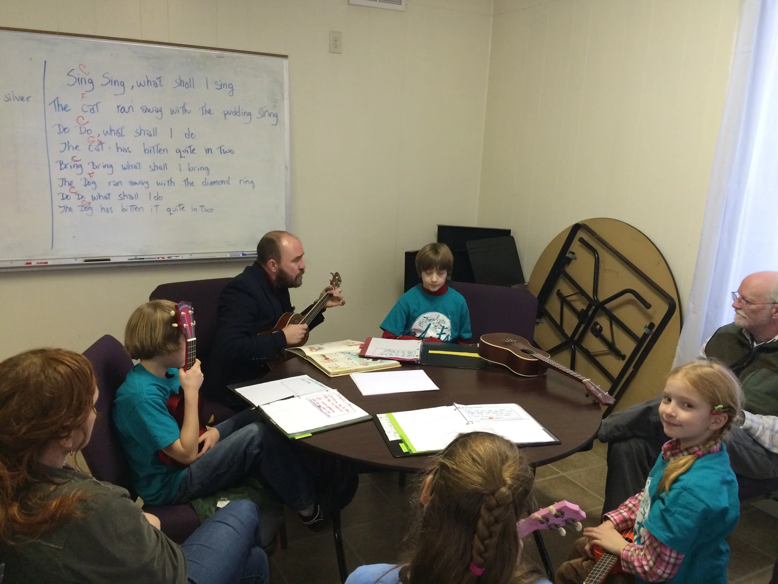 Songwriting in Kookoolele class