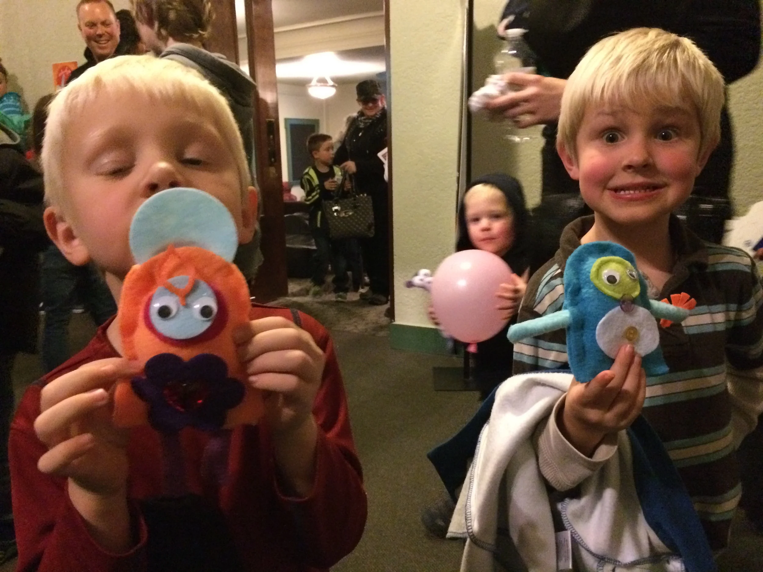 Creature making before Movie Matinee