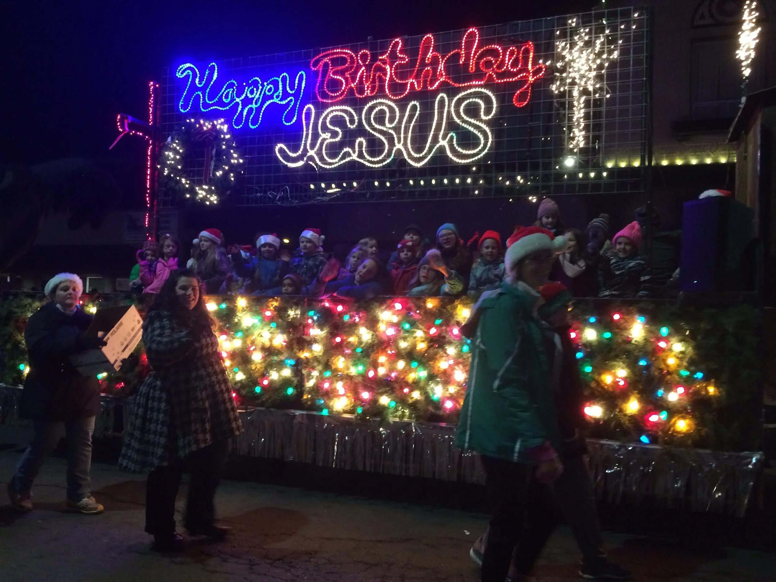 Lighted Tractor Parade Float
