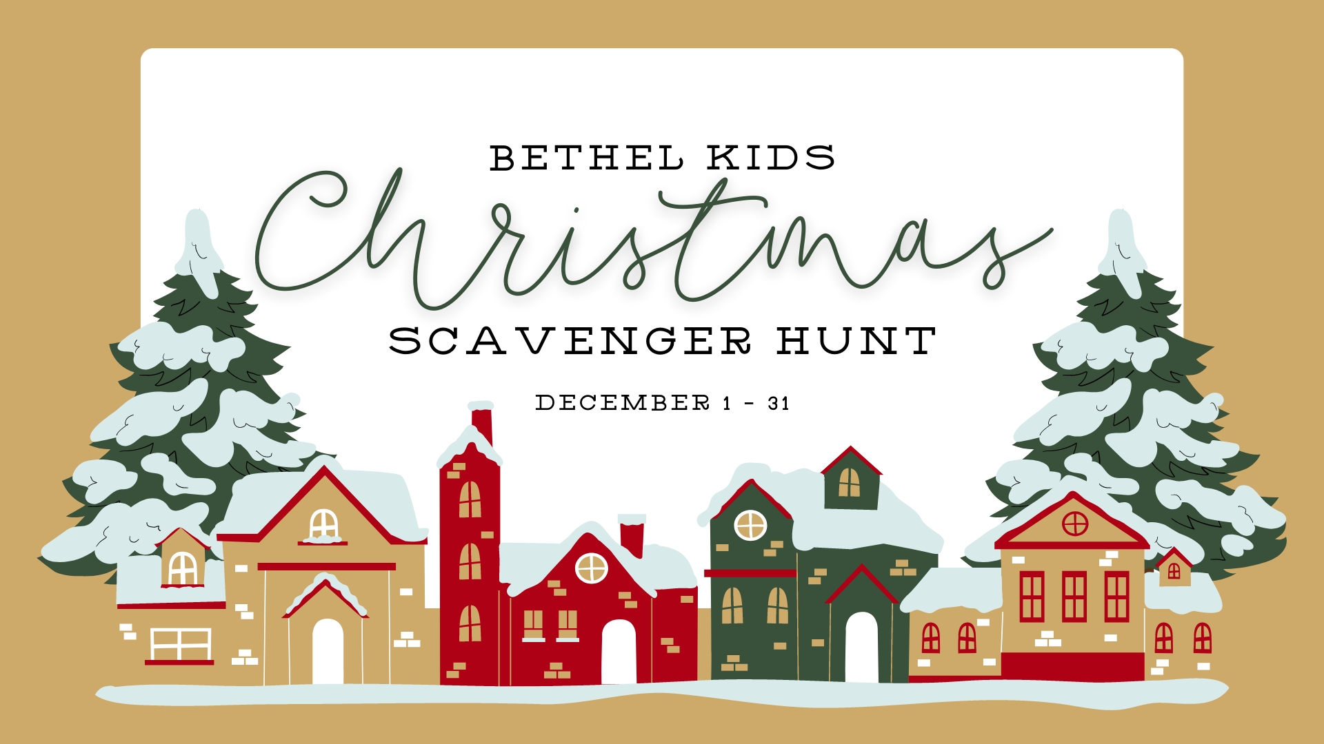 Bethel Kids Christmas Scavenger Hunt — Bethel Church