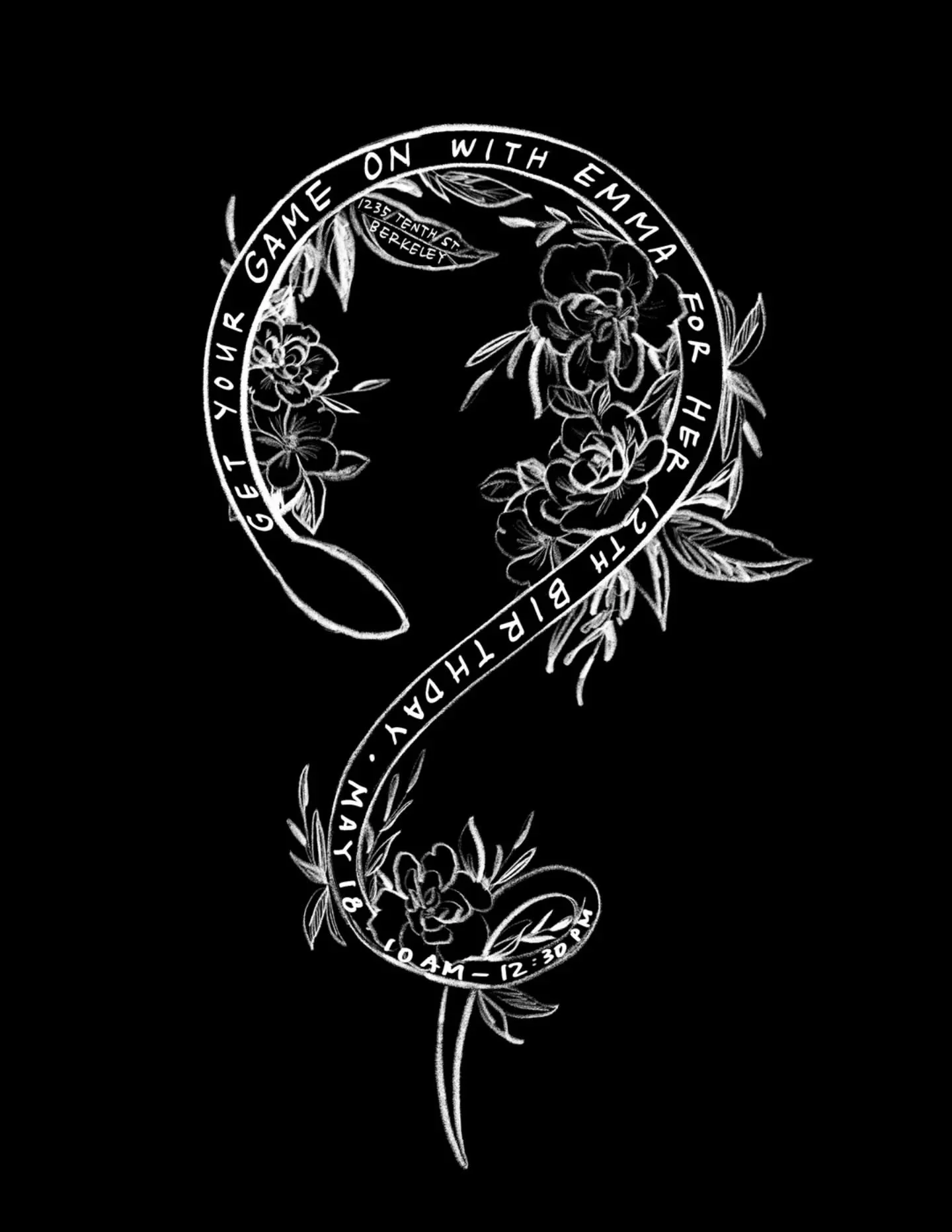 starting the yearly recap a little early : just about 10 weeks left in the year, and only one more wedding to go ✌🏻
. 
E's birthday invites this year were a play on her chinese zodiac sign (snake) and the venue (escape room) with an outline of a sna