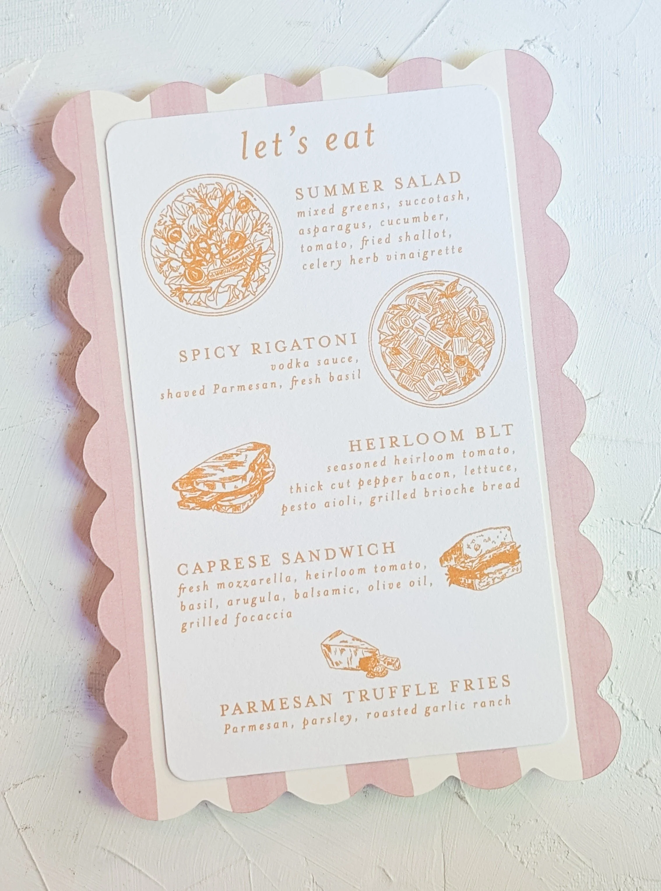 might only offer illustrated menus from now on. bonus points for a fun shape ✨
.
#customdesign #illustration #jkdesigncal