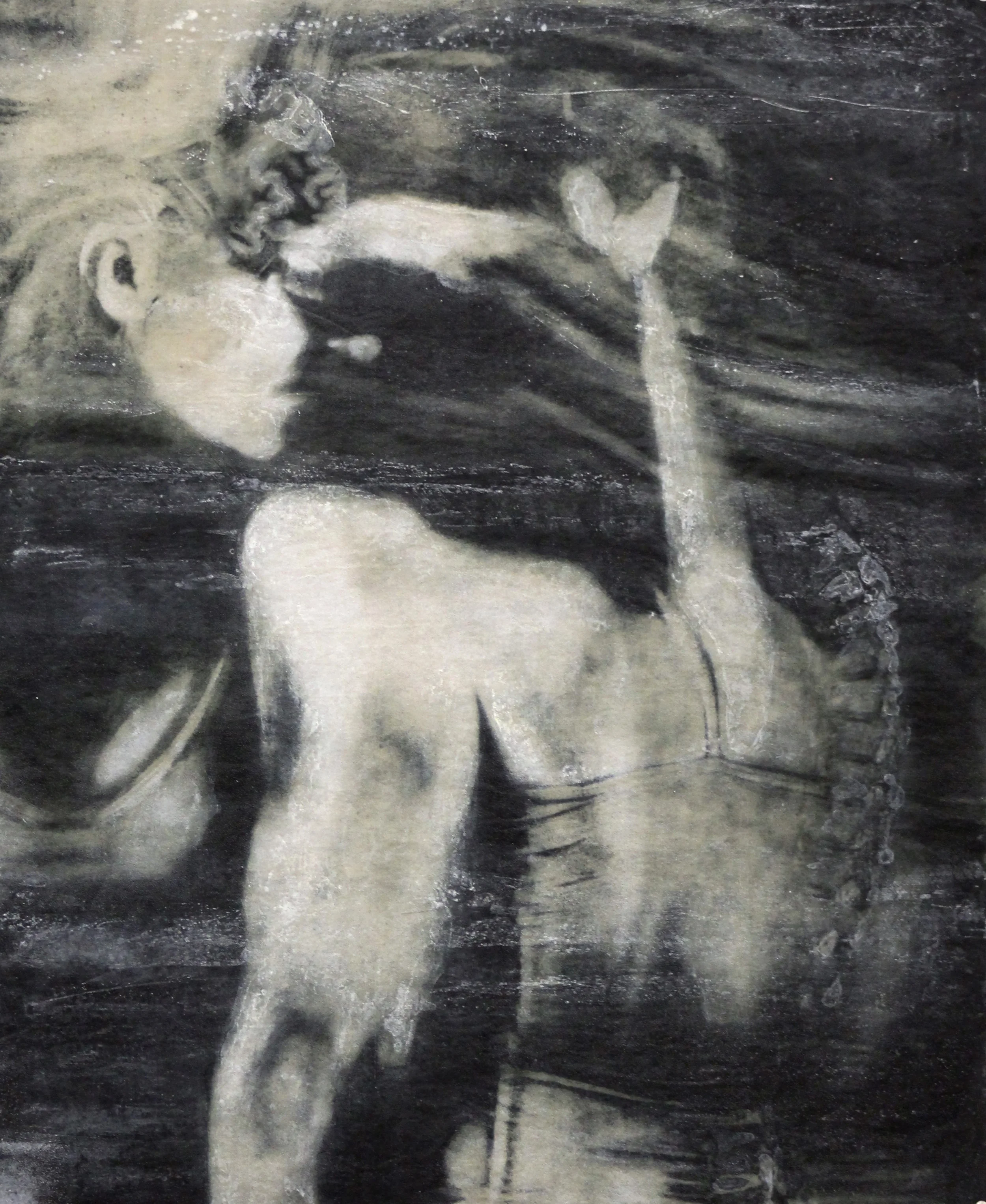 "Radial," Photo-intaglio, silkscreen, and monoprint, 26" x 23," 2014