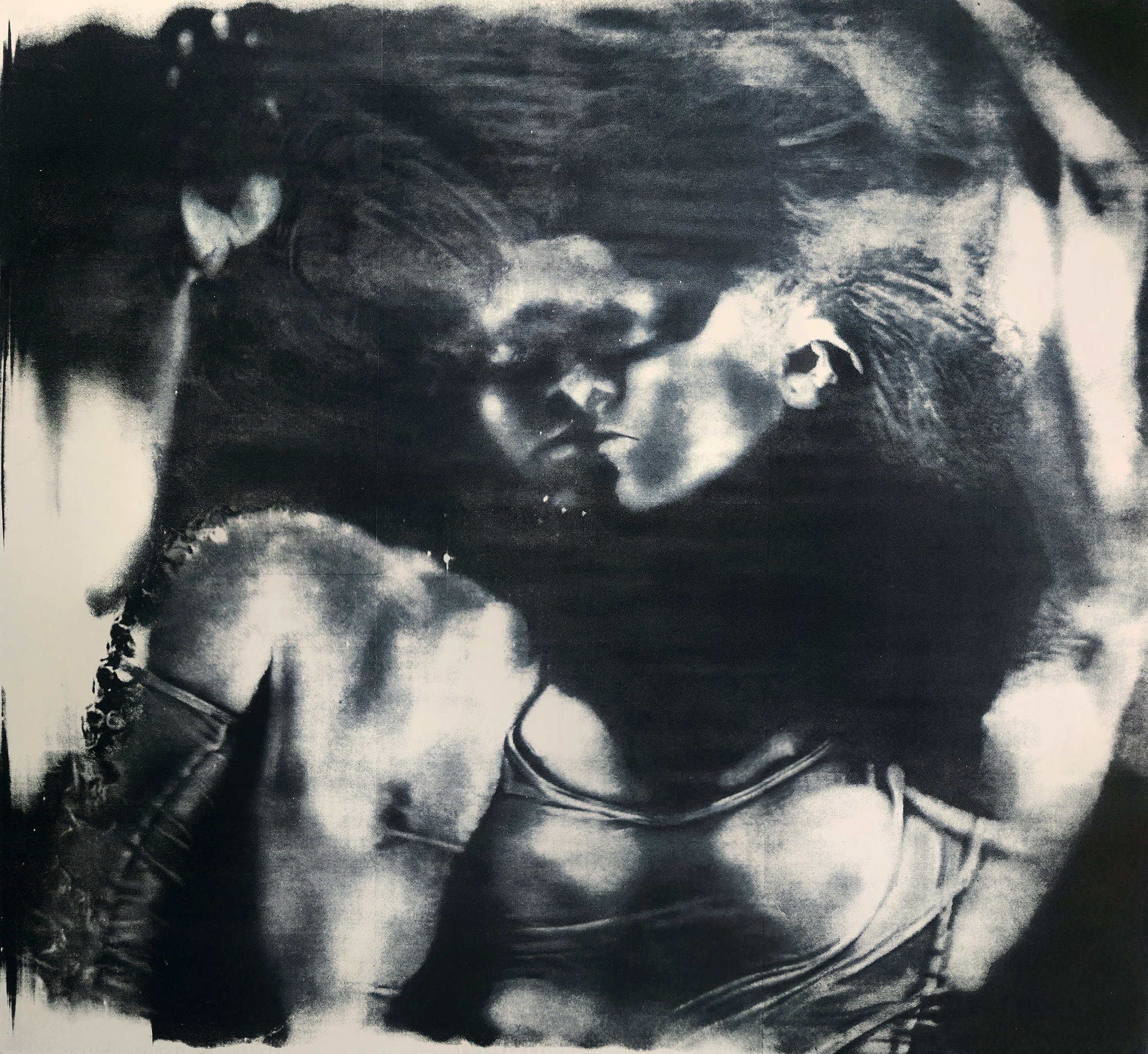  “Getting to Know Myself,” Stone lithography and silkscreen, 22” x 24,” 2022 