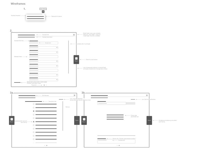 Wireframes were designed after reviewing user behavior in the usability tests to determine best placement. 