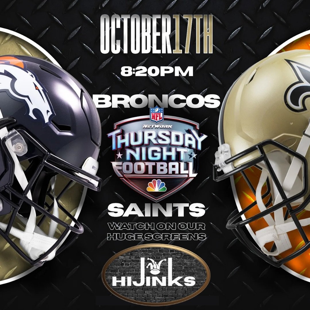 THURSDAY NIGHT FOOTBALL IS TOMORROW 🏈 

Come watch at the best sports bar in boca! Game volume, drink specials and good vibes 🔊 📺