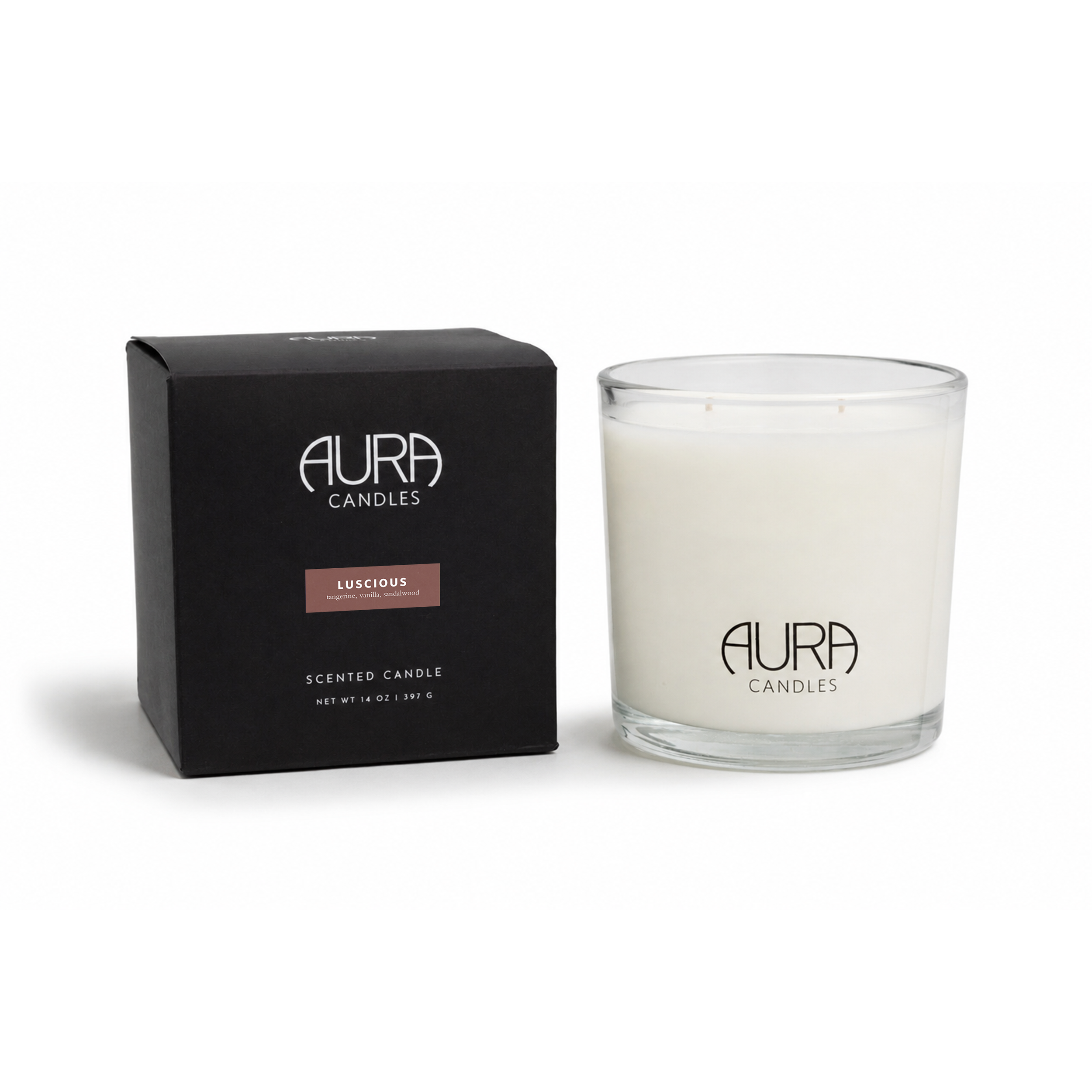 LUSCIOUS EVERYDAY 2 WICK CANDLE (sandalwood + vanilla)