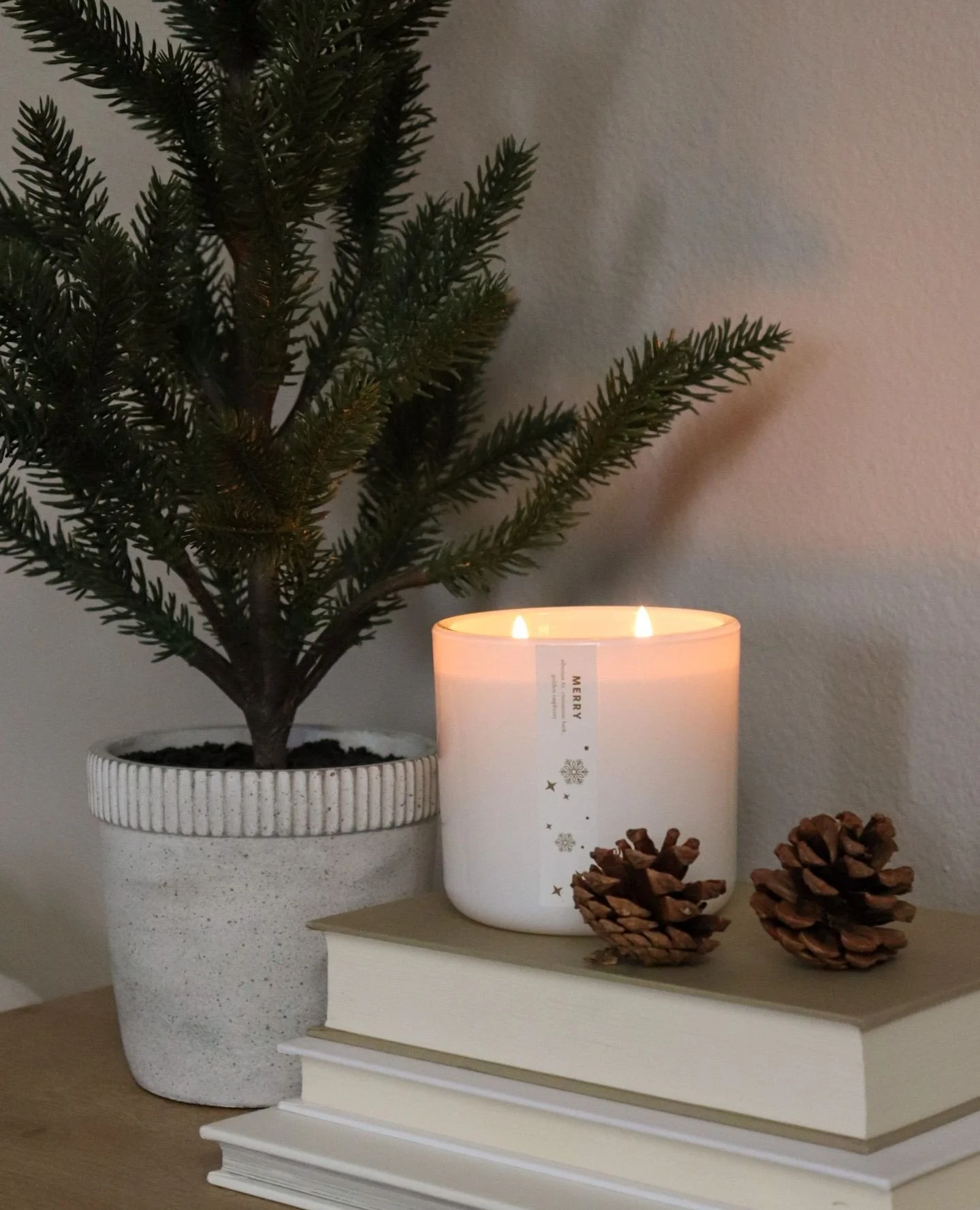 Colder weather, cozier homes. The holiday season is meant to be slow &amp; intentional. Complete your evenings with Merry. ❄️🎄✨️😌⁠
⁠
Shop MERRY in the link in our bio!⁠
Available while supplies last!