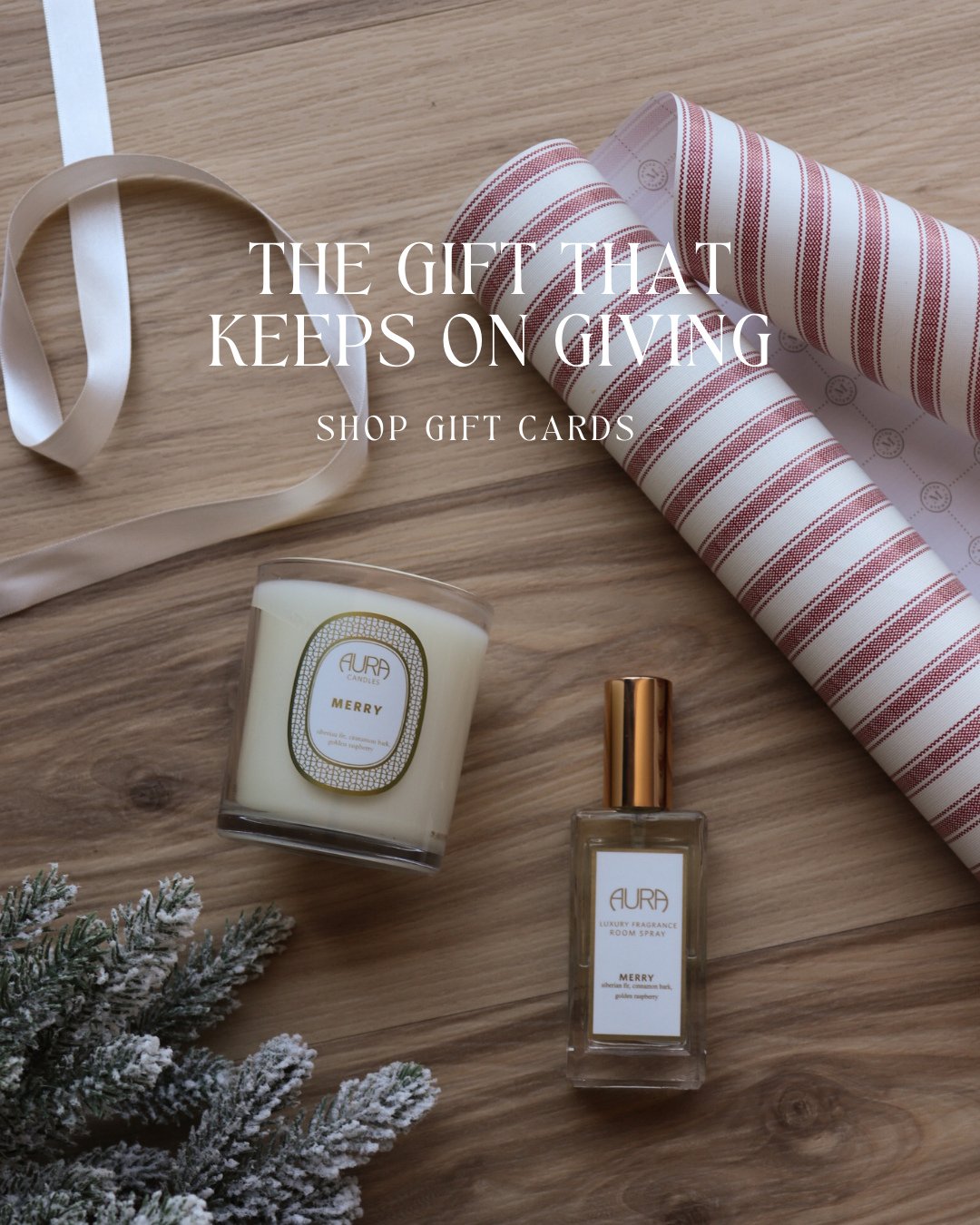 The perfect last minute gift. 🎁✨️ The gift that keeps on giving (up to 55 hours fragrance per candle!)⁠
⁠
Shop gift cards in the link in our bio!