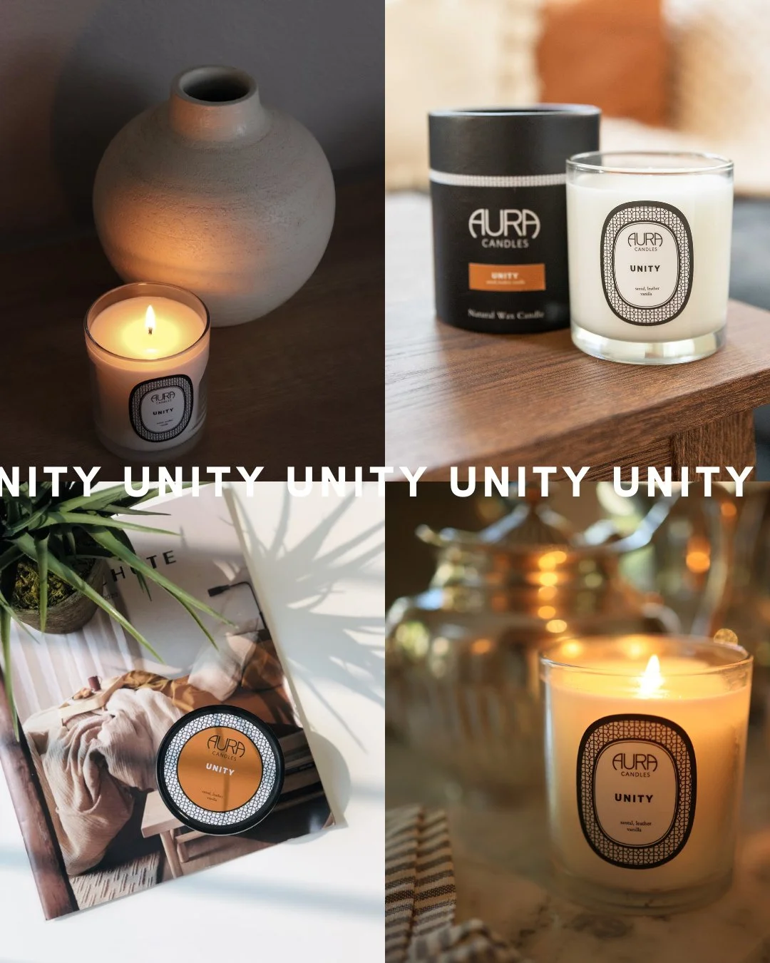 Scent Saturday: UNITY 🌳⁠
⁠
SANTAL | LEATHER | VANILLA⁠
⁠
Rich santal melds with bold leather, while creamy vanilla softens the blend into a comforting, inviting aroma.⁠
⁠
Immerse yourself &amp; shop the link in our bio!