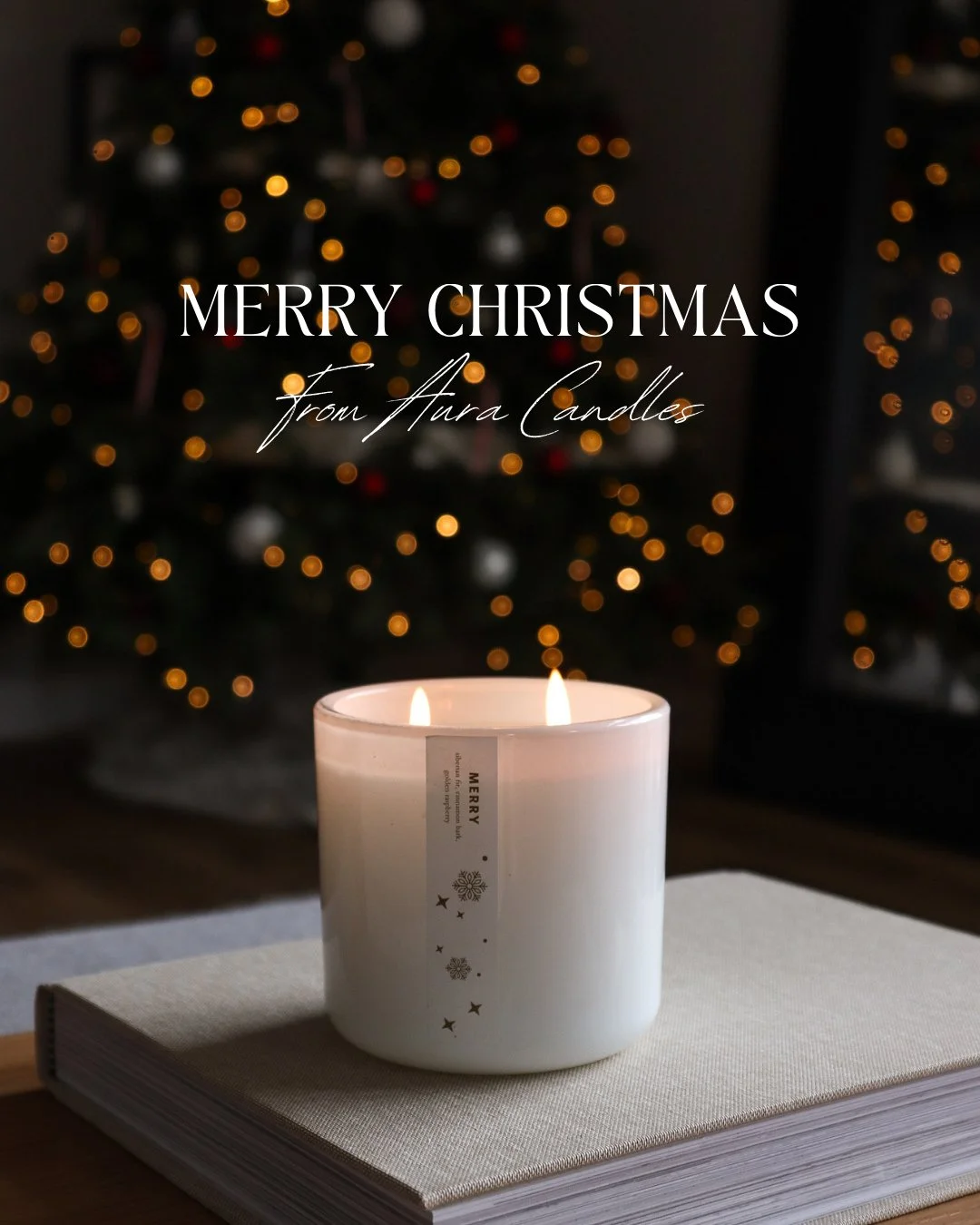 Wishing you &amp; your family a very Merry Christmas. 🎄⁠
xoxo, Aura Candles