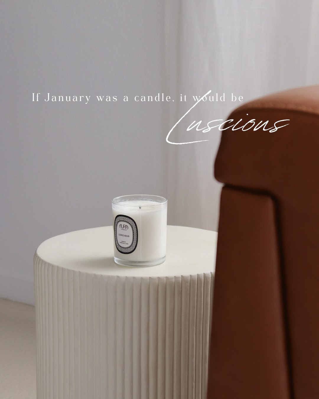 Luscious is warm, rich &amp; inviting, yet subtle &amp; soft. It sets the tone for your space.✨️⁠
A perfect fragrance to set the tone for your year. Shop Luscious in the link in our bio!