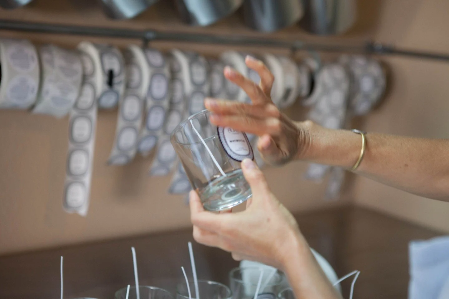 This started with a love for slow mornings. With a desire to slow down intentionally &amp; encourage others to do the same - the business of crafting and hand-pouring candles began. ✨⁠
⁠
This industry requires patience. The wax has to set before we m