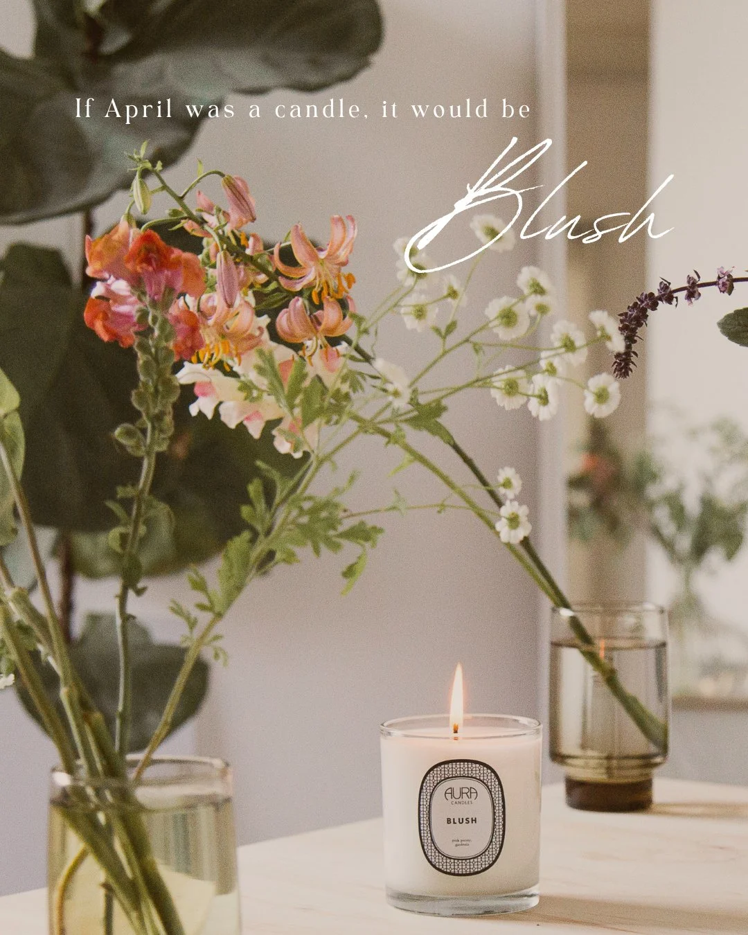 For obvious reasons, Blush fits perfectly into the month of April. 🌸⁠
⁠
Sweet pink peony and subtle gardenia. Playful yet elegant, it fills any space with an inviting, romantic atmosphere. Just like spring. 🌞⁠
⁠
Shop Blush in the link in our bio!