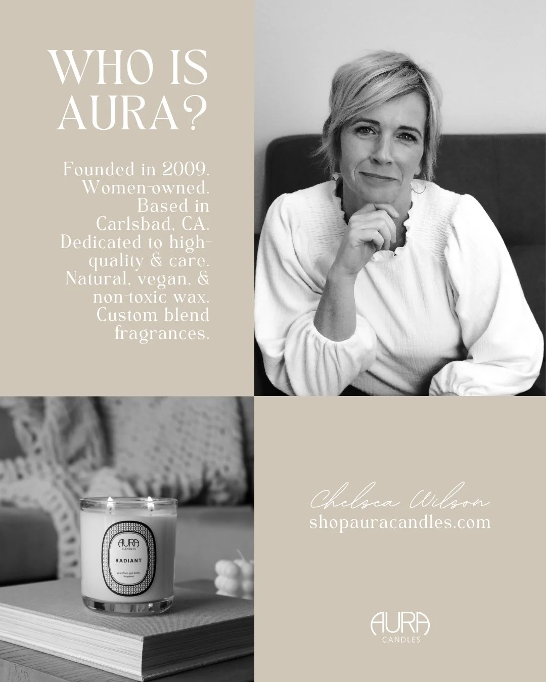 Between packing orders, pouring candles &amp; all the details of running Aura Candles - I'm here to say hello! 👋🏼⁠
⁠
So thankful for our beginnings and proud of where we are headed. Mostly so blessed with customers &amp; community like you. 🤍⁠
⁠
x