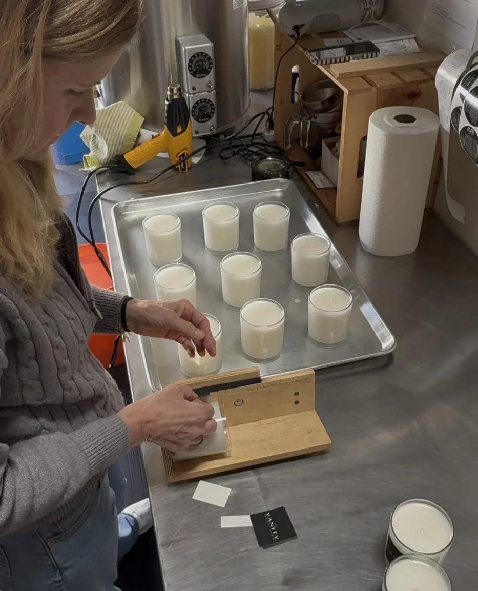The art of candle making. A process that invites us to slow down. From our warehouse home to your humble abode, we hope each candle burns with the same intentionality it was made with.⁠
⁠
Check out these behind the scenes of our candle &amp; diffuser