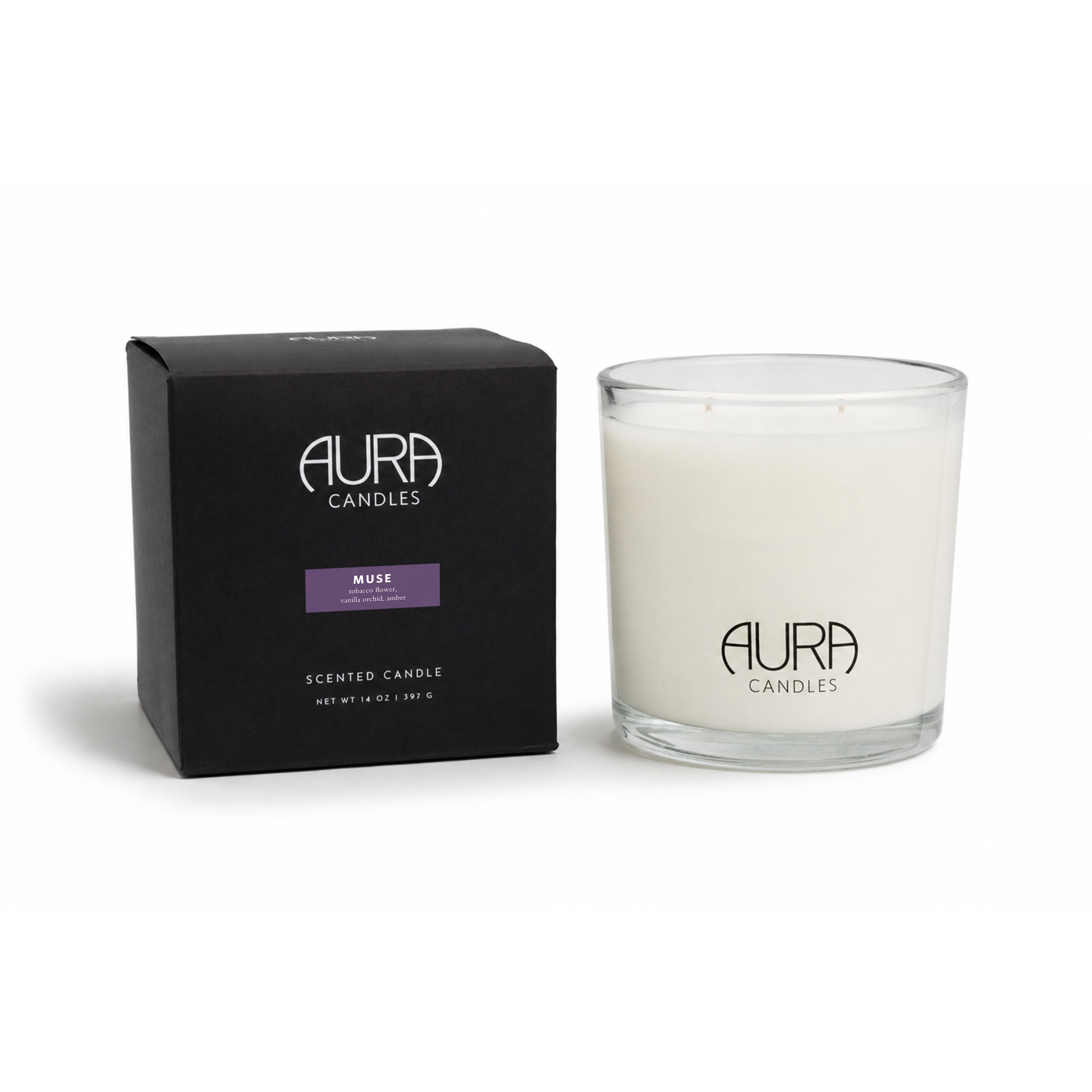 MUSE EVERYDAY 2 WICK CANDLE (vanilla + tobacco flower)