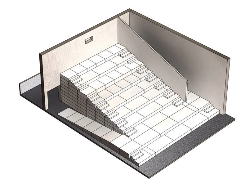 RISER SYSTEM — ACOUSTIC CINEMAS WORLDWIDE TURNKEY INTERIOR FIT OUT