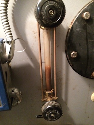 Evidence of rusty water in the boiler.