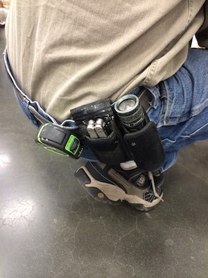 HM is never without his Leatherman. 