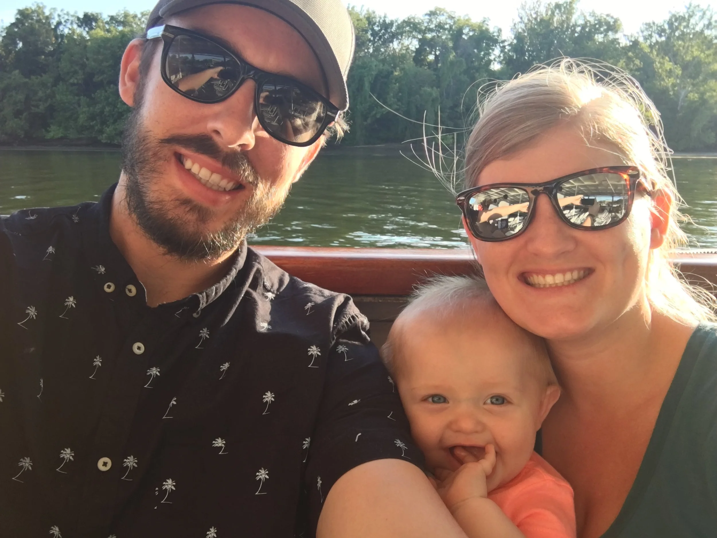 Floating down the Potomac River.