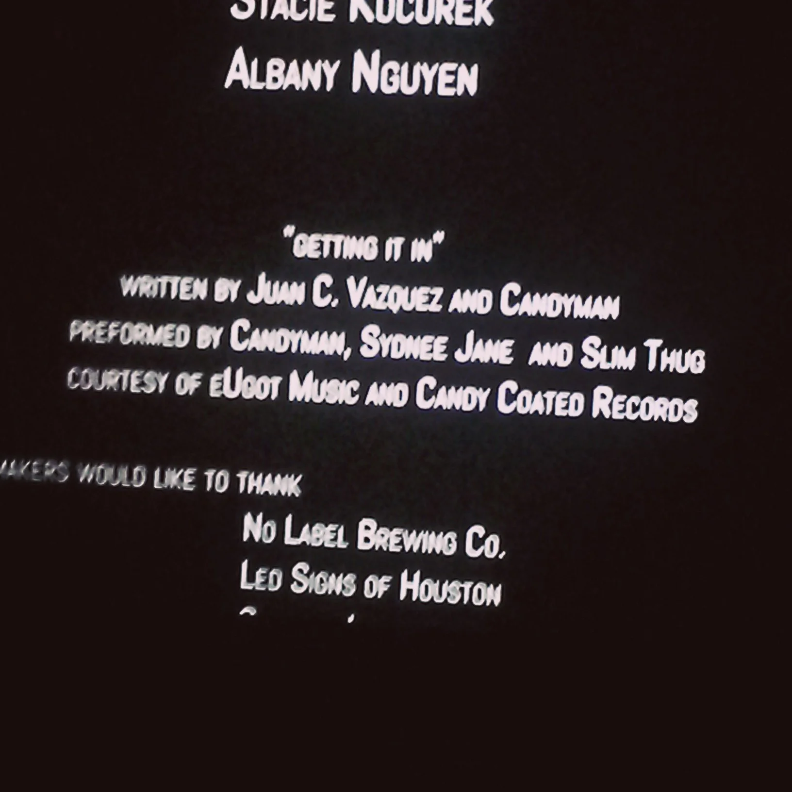 Credit Roll at the End of the Movie! 