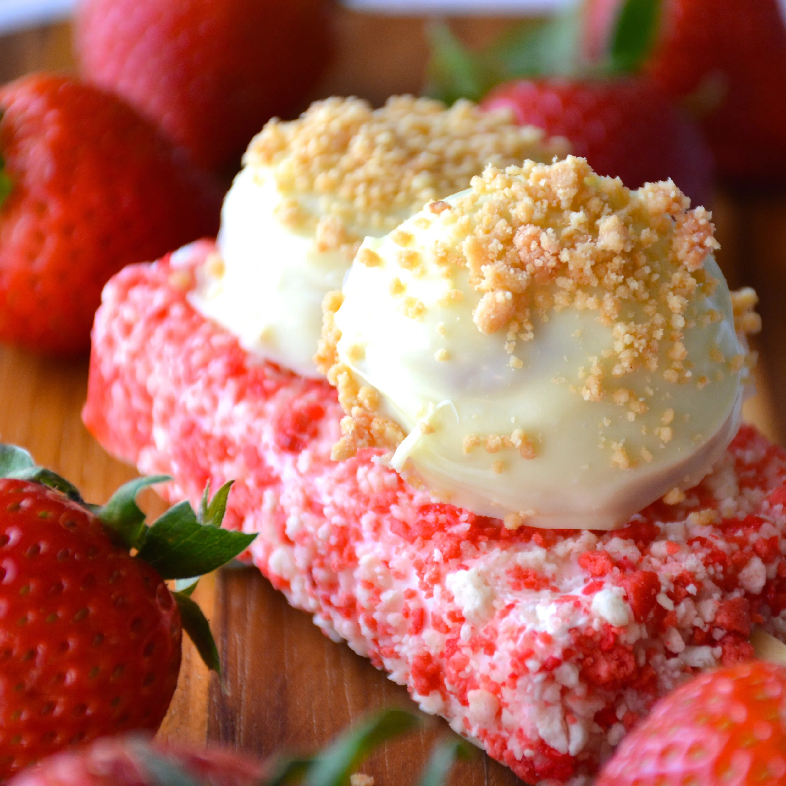 Strawberry Shortcake Truffles