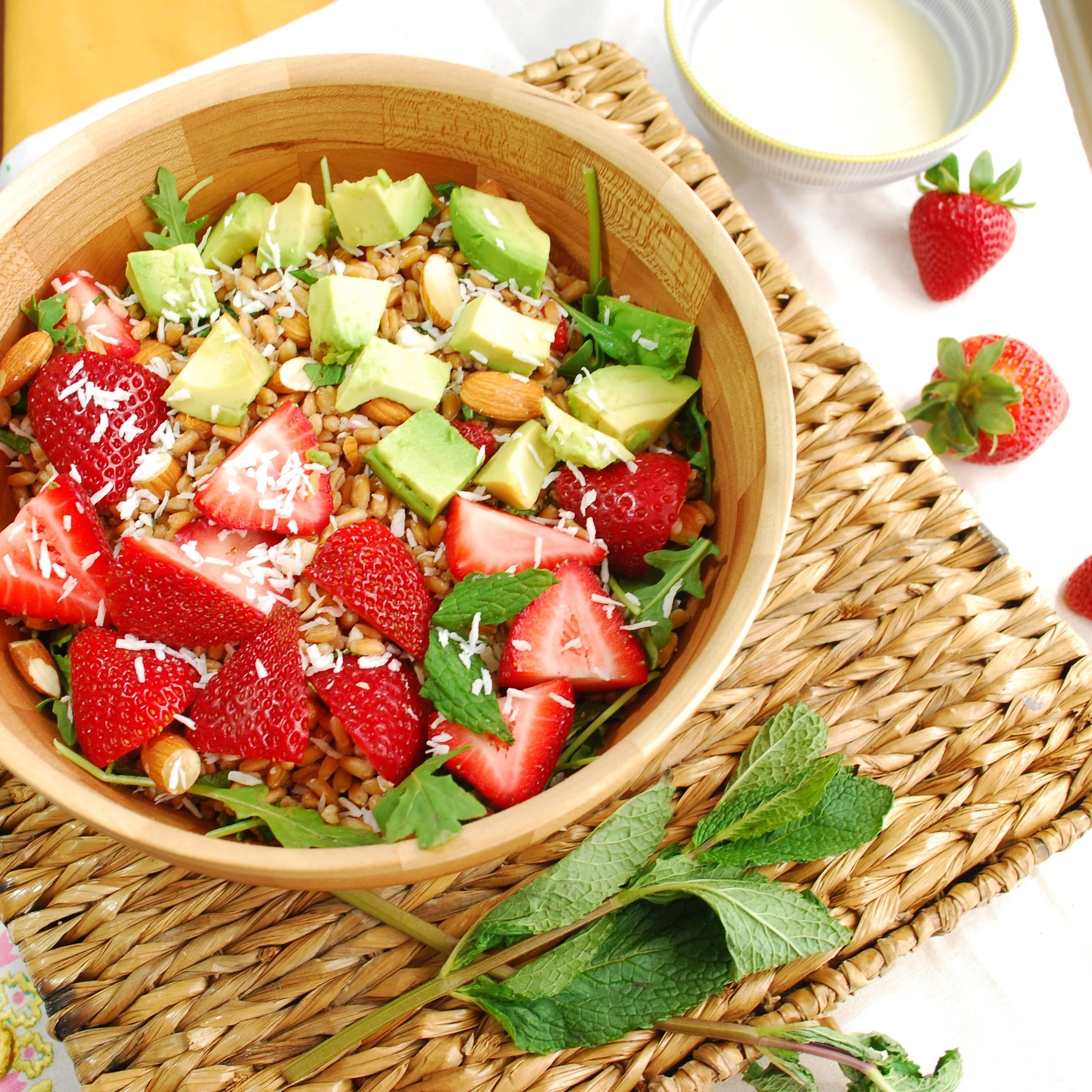 Farro with Strawberry and Avocado