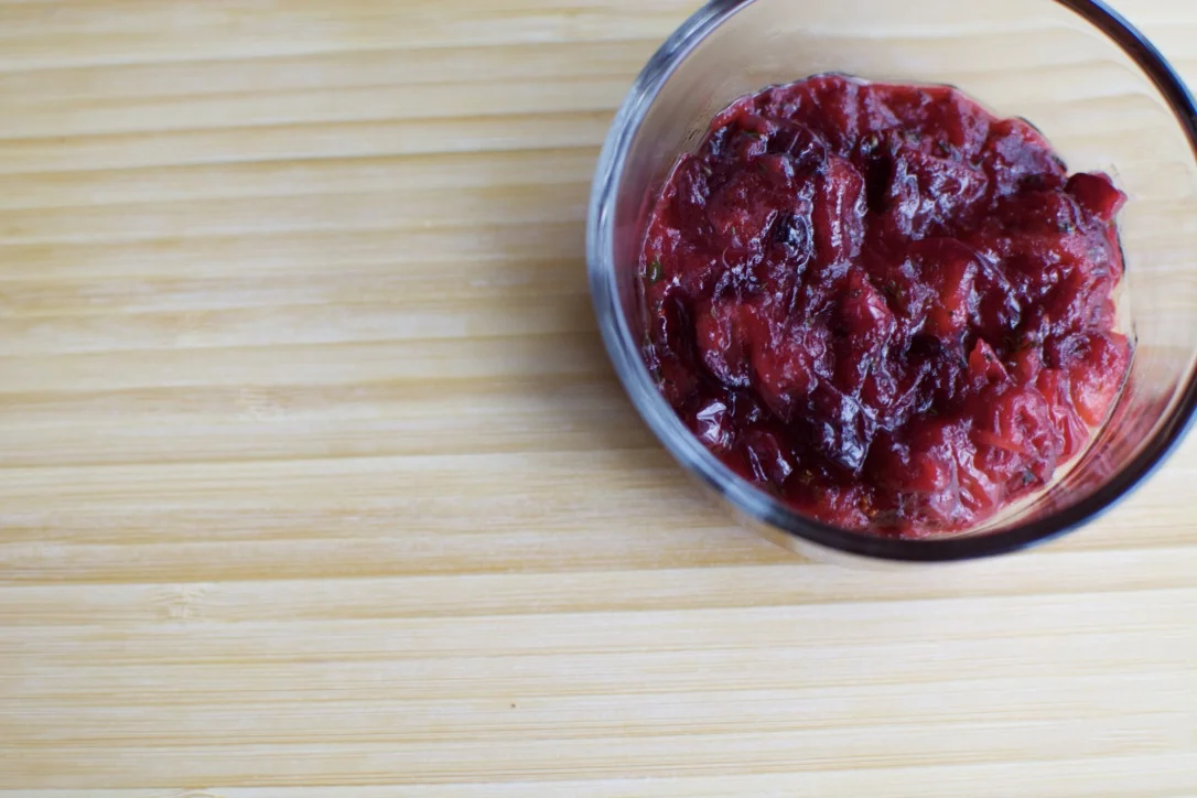 Browned Butter Brie Pasta with Herbed Cranberry Orange Sauce