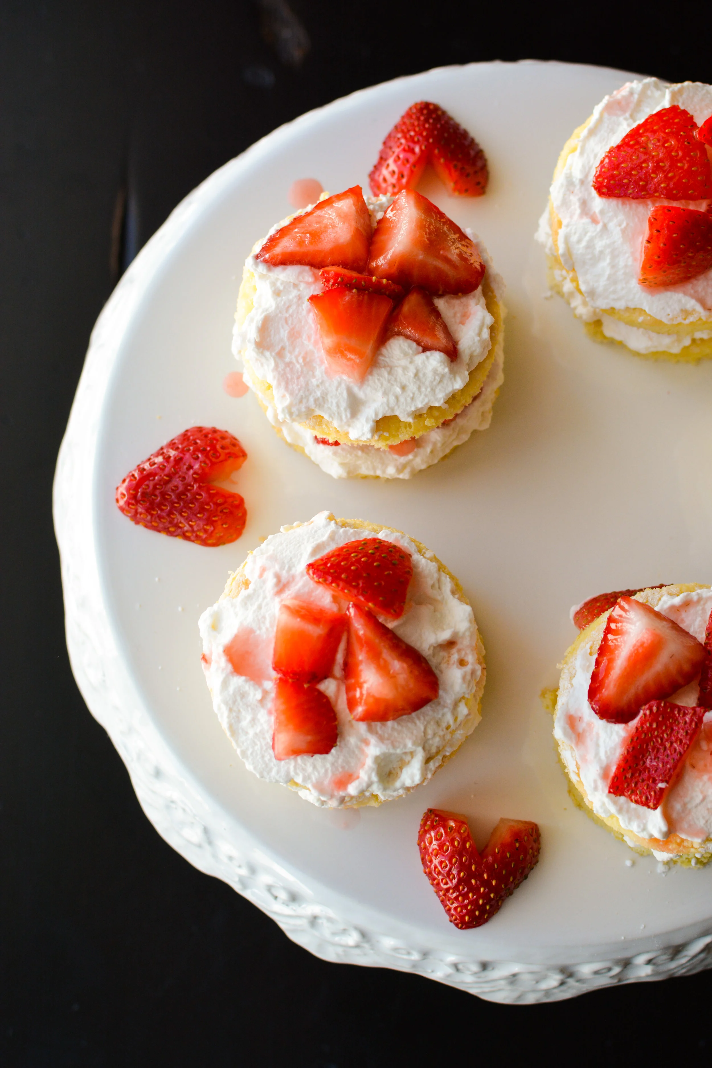 Sugared Lemon Sponge Cake with Strawberries and Whipped Cream - Kristin's Kitchen