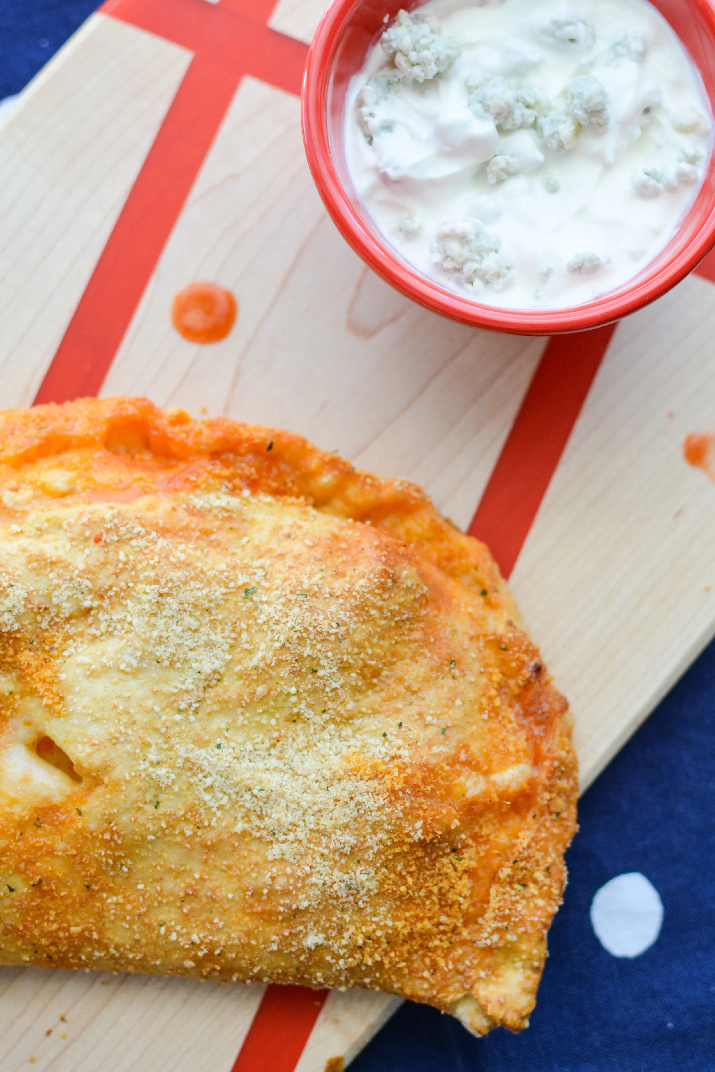 Buffalo Cauliflower Calzones
