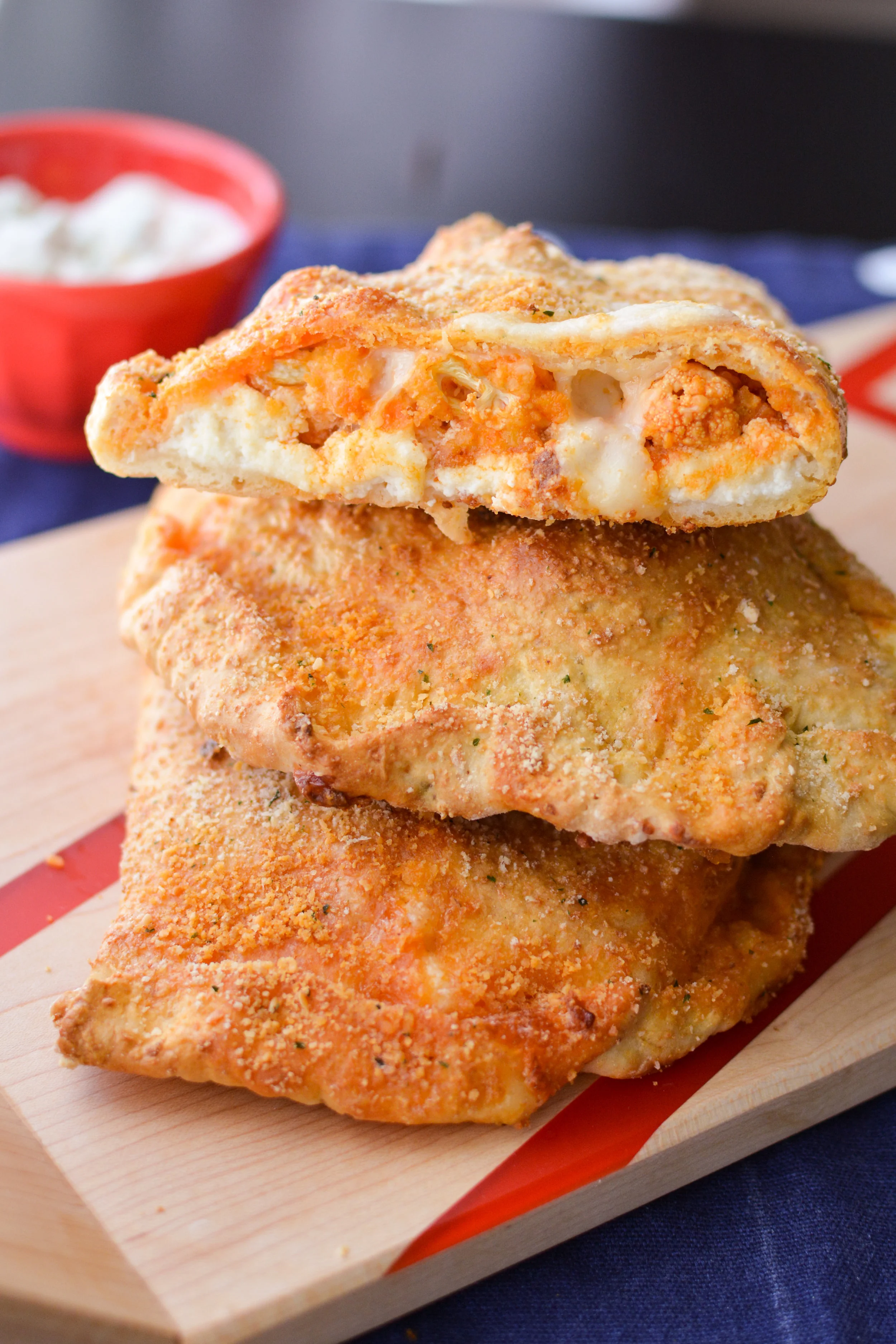 Buffalo Cauliflower Calzones
