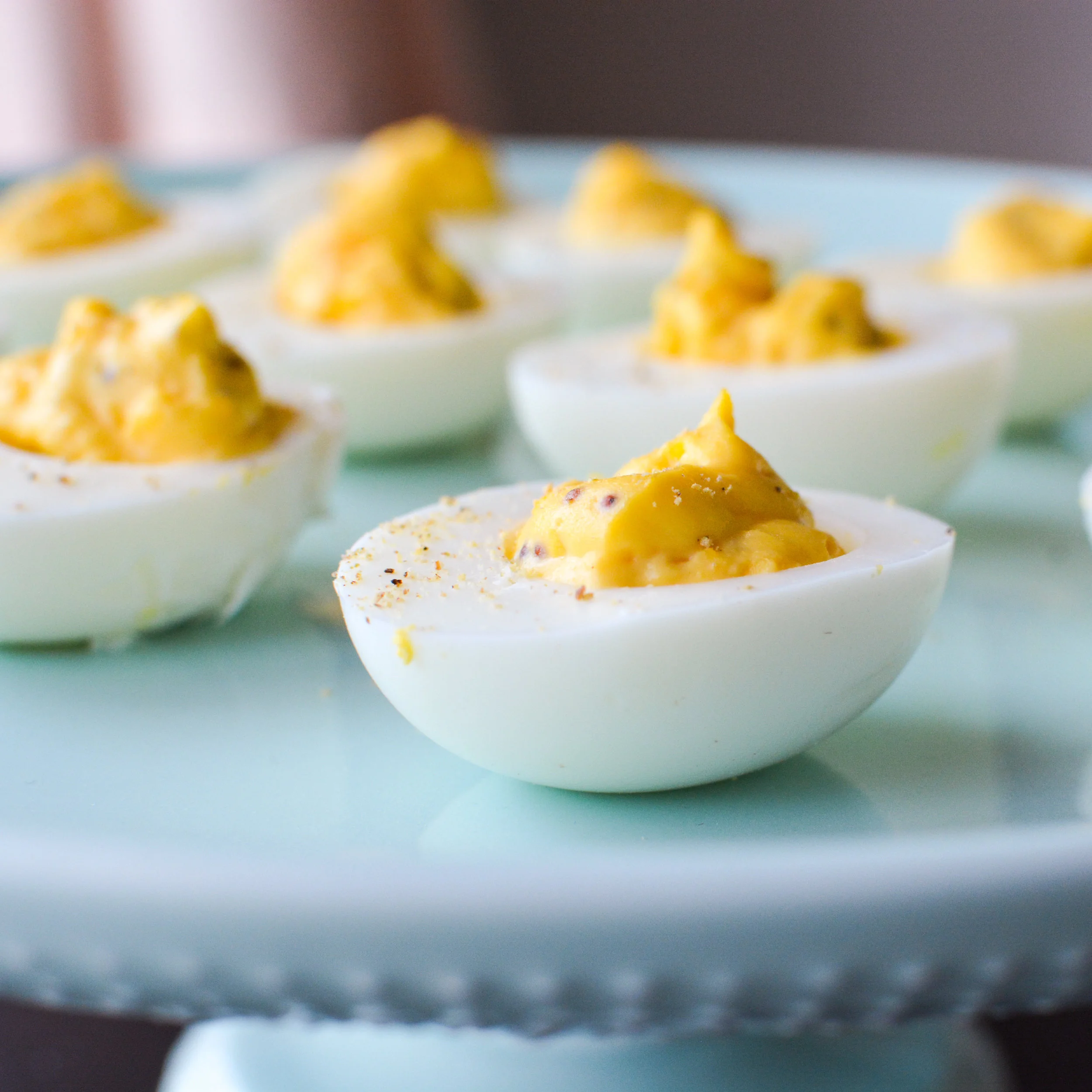 Maple Horseradish Deviled Eggs