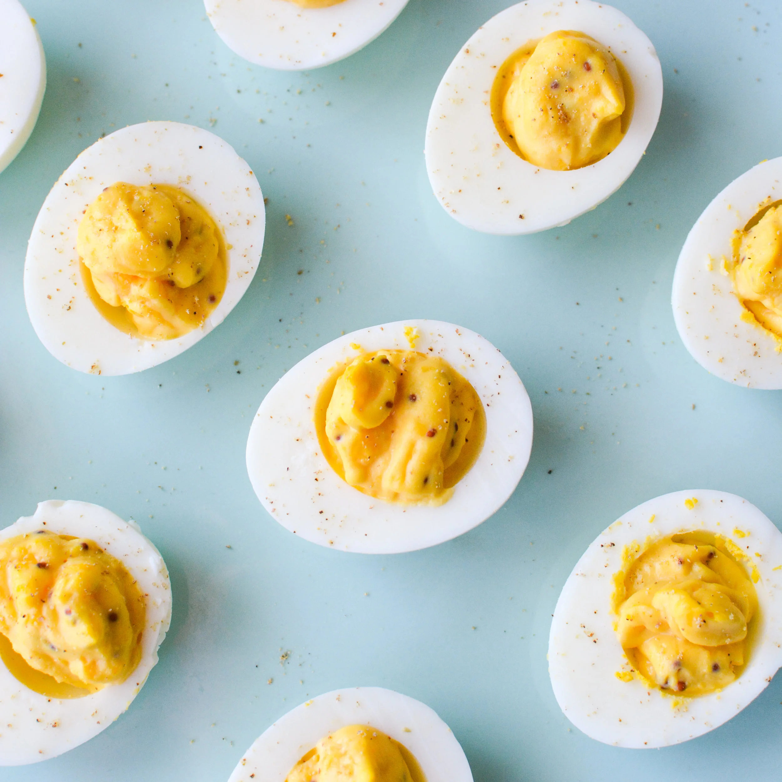 Maple Horseradish Deviled Eggs