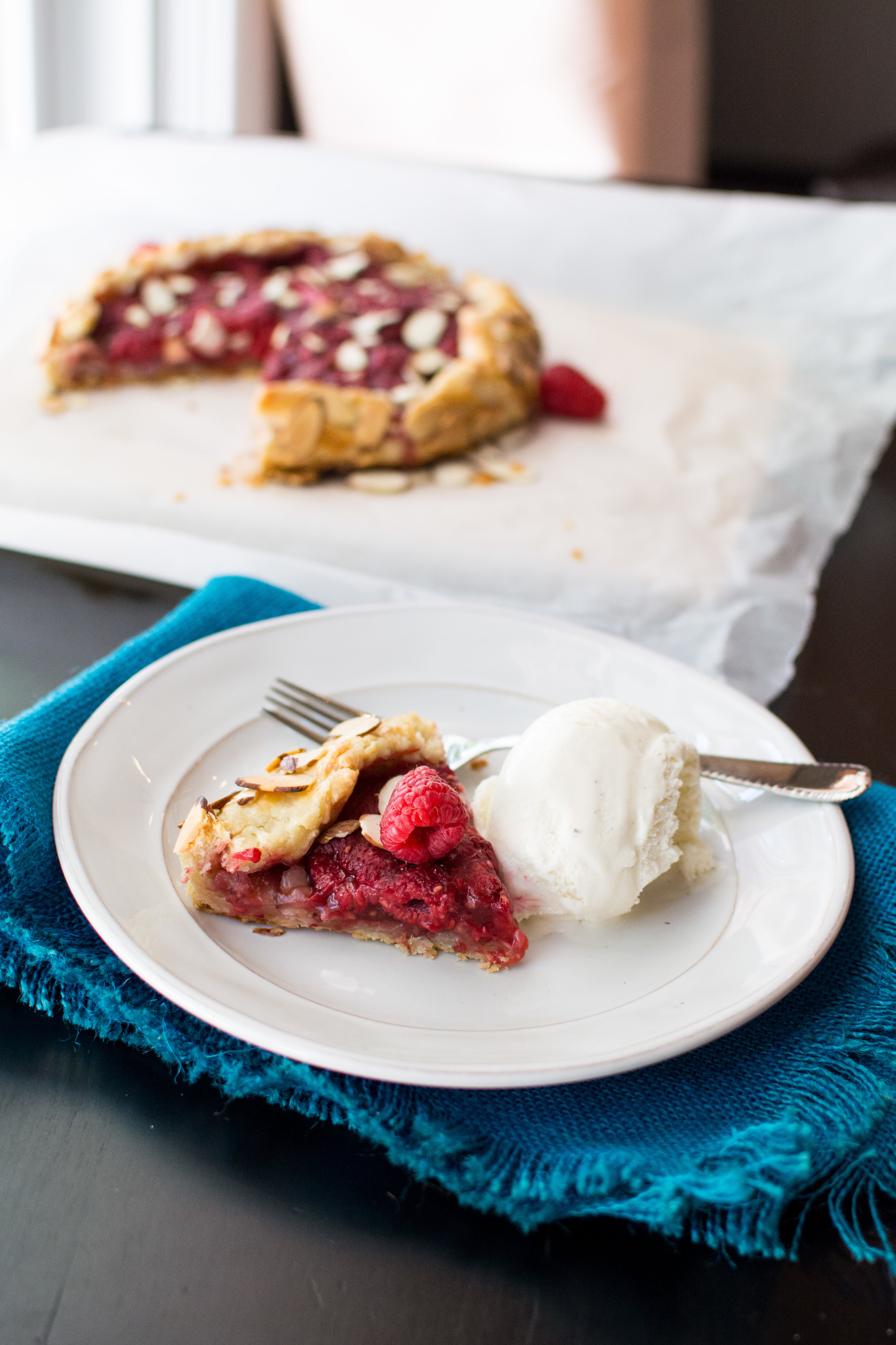 Raspberry Almond Galette