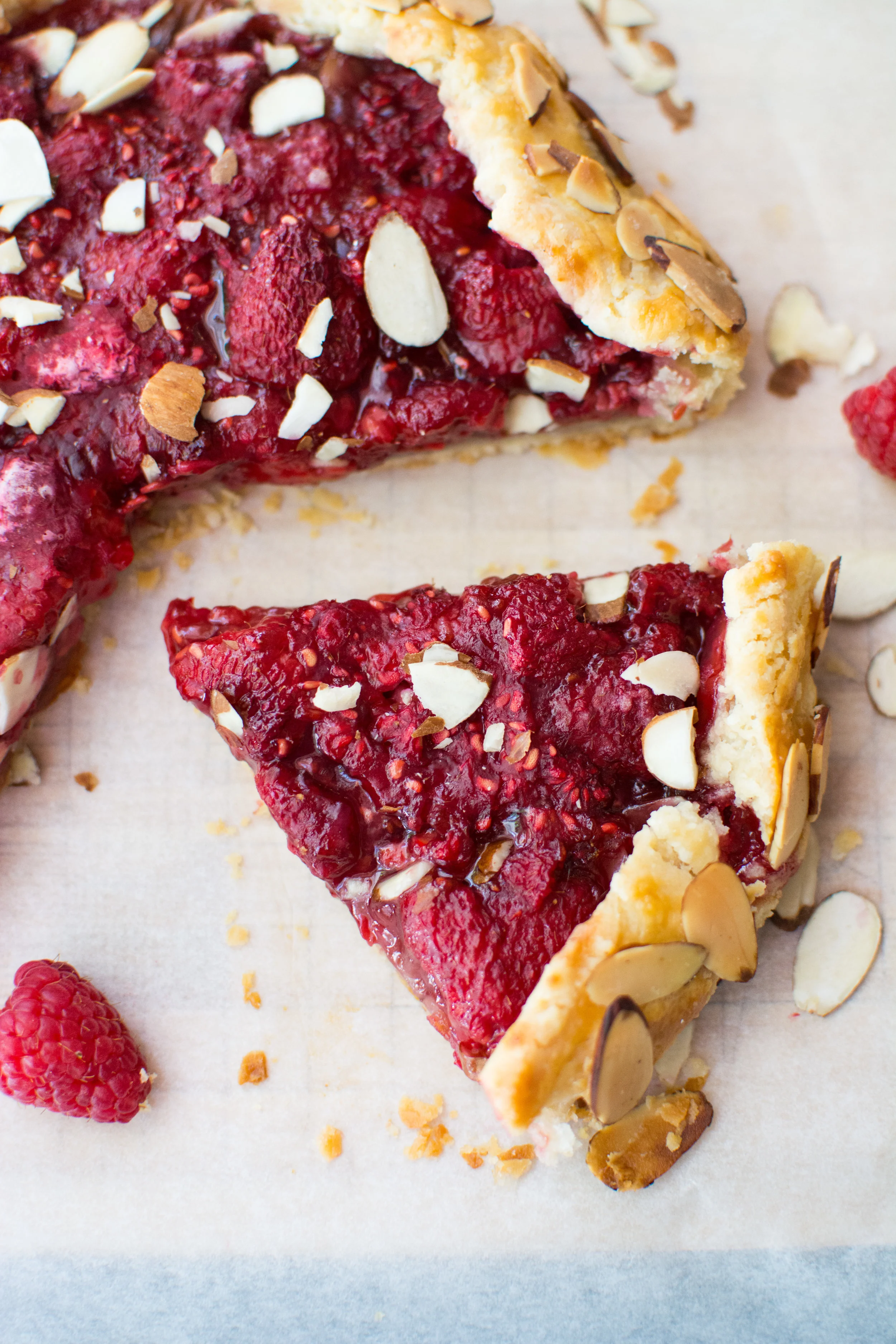 Raspberry Almond Galette