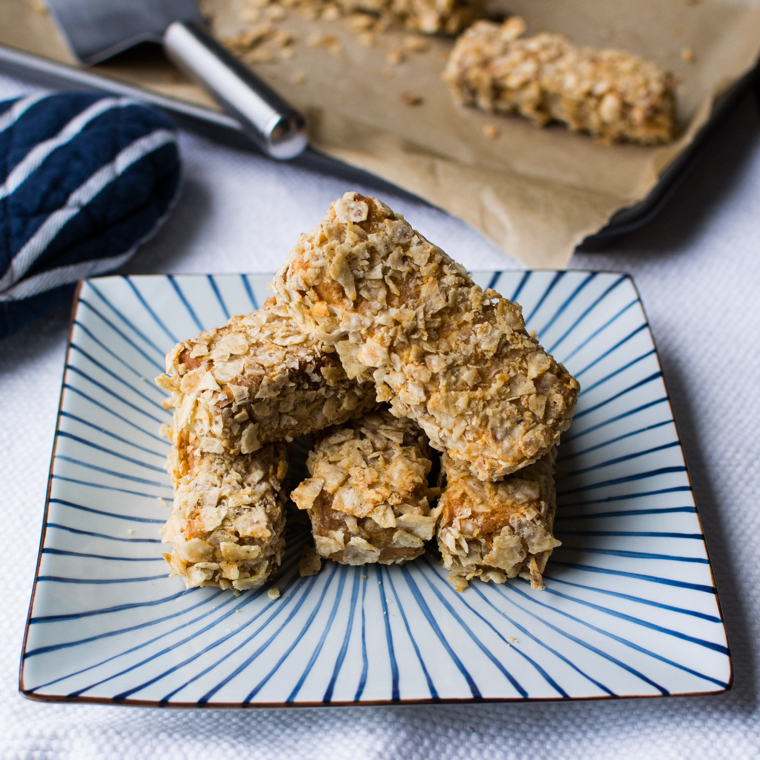 Spiced Tortilla Crusted Tofu