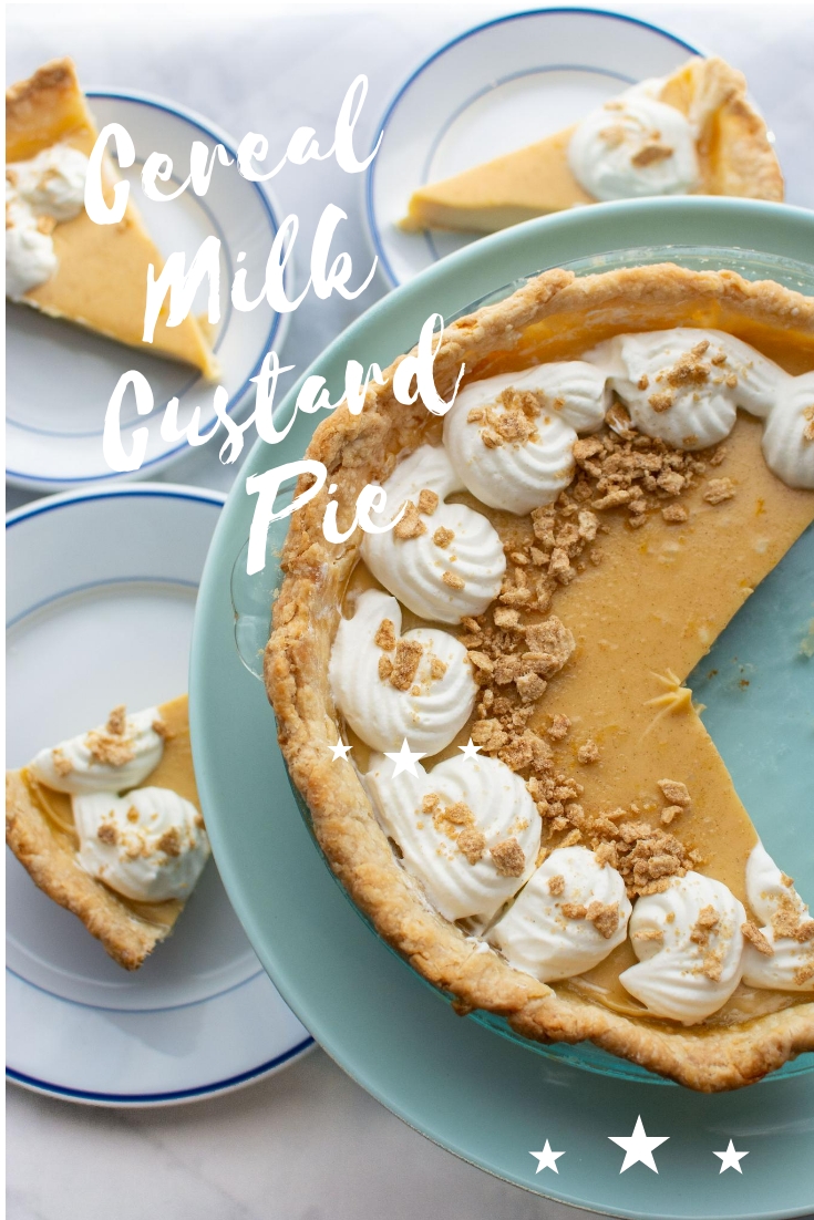 Cereal Milk Custard Pie