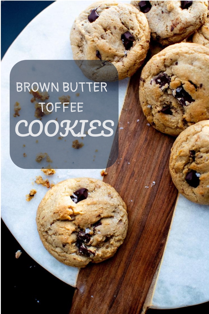 Brown Butter Toffee Cookies
