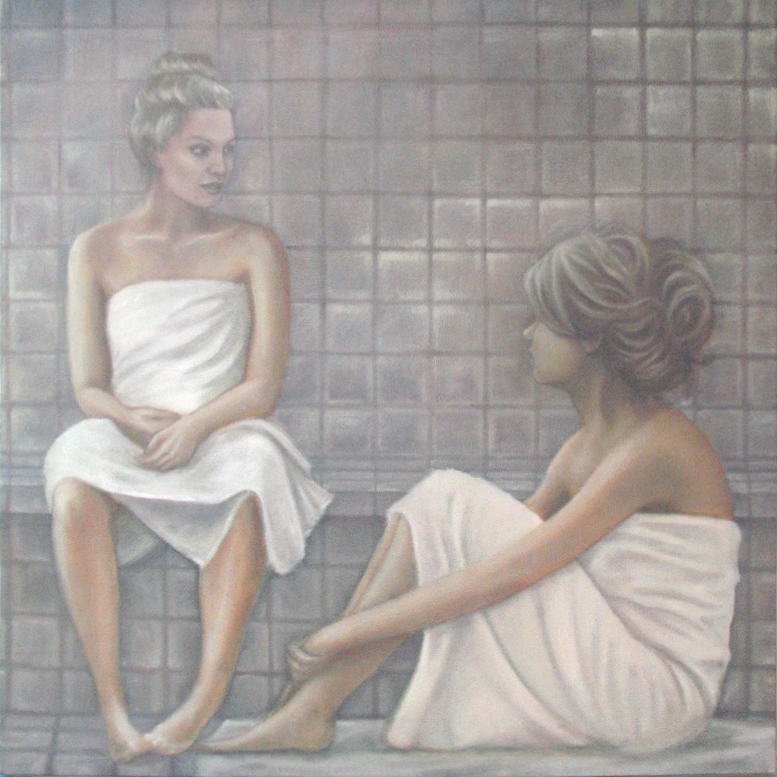   Talk to Me  30"x30"&nbsp;oil on canvas&nbsp; 